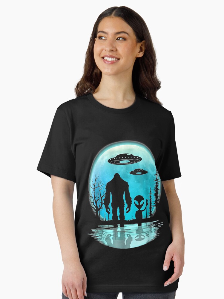 Thumbnail 2 of 7, Essential T-Shirt, Alien And Bigfoot designed and sold by JayneAva.