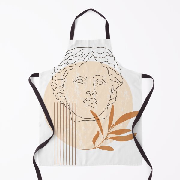Item preview, boho with antique statue head and geometric shapes in a minimal style designed and sold by idalxal.