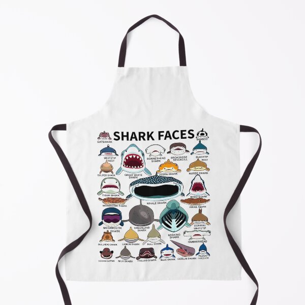 Item preview, Shark Faces - Type of Shark - Shark Faces of All Kinds designed and sold by ClareMadelane.