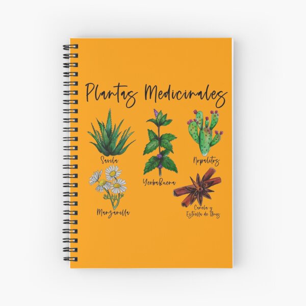 Cuaderno de espiral «Plantas Medicinales» de ilustrations | Redbubble