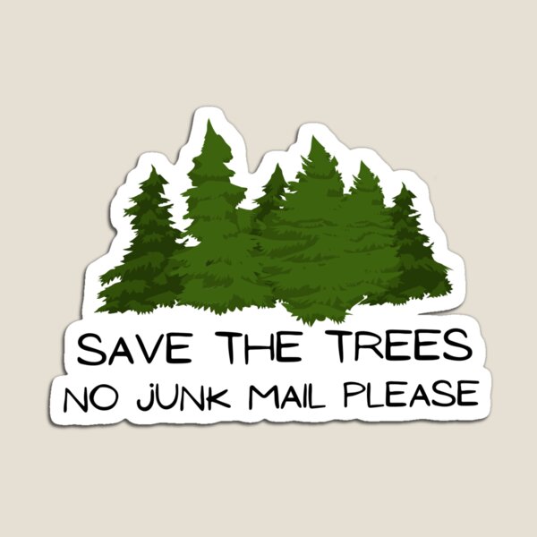 Item preview, No Junk Mail Please, Mail Box Decoration for Solicitors, Garbage and Junk, no Junkmail designed and sold by 10pmCreations.