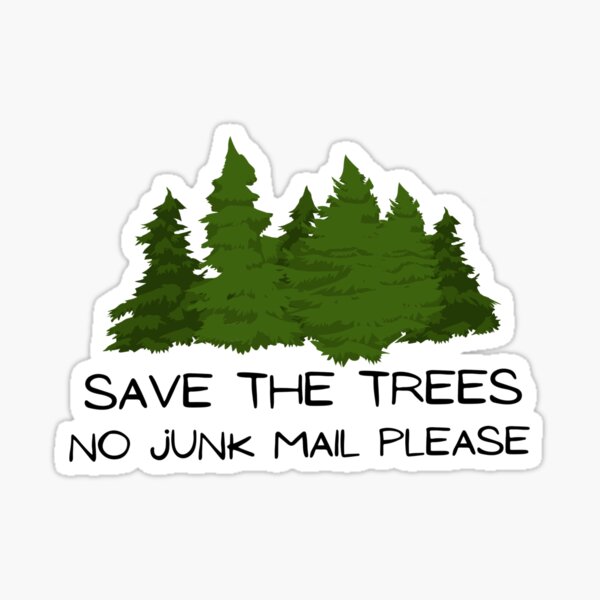 Item preview, No Junk Mail Please, Mail Box Decoration for Solicitors, Garbage and Junk, no Junkmail designed and sold by 10pmCreations.