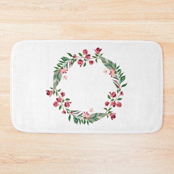 Item preview, Watercolor Red Flowers Wreath  designed and sold by monodesigns.