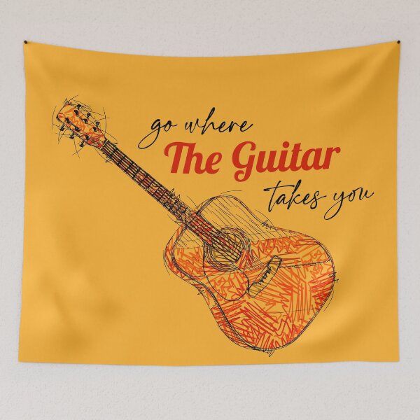 Item preview, Go where the guitar takes you designed and sold by JahidMunna.