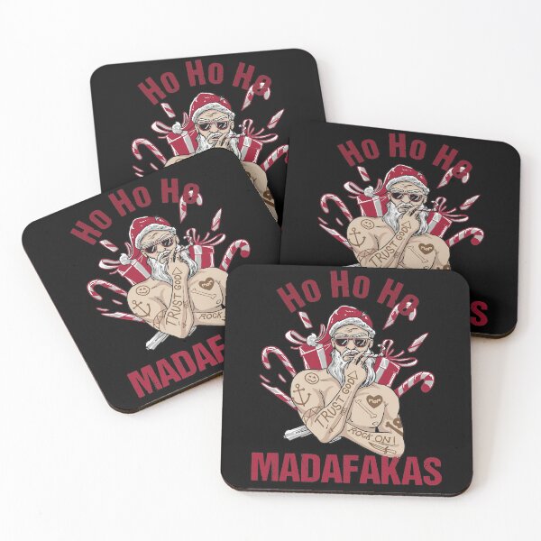 Item preview, Ho Ho Ho Madafakas Badass Santa designed and sold by Qudkin.