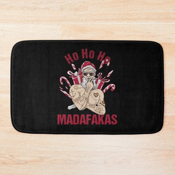 Item preview, Ho Ho Ho Madafakas Badass Santa designed and sold by Qudkin.