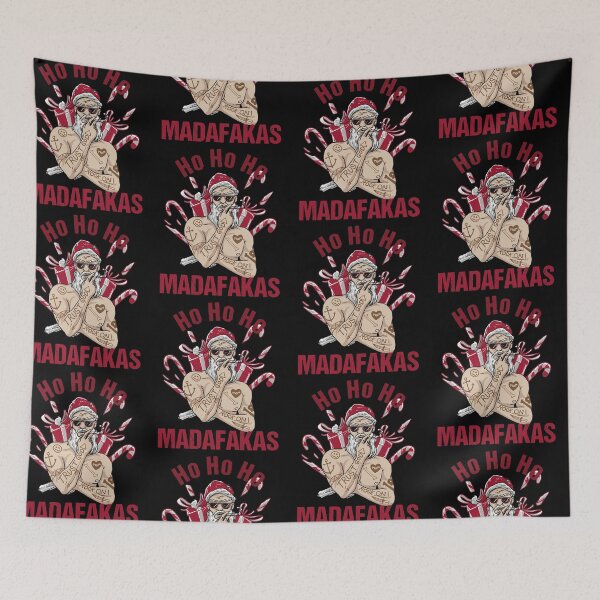 Item preview, Ho Ho Ho Madafakas Badass Santa designed and sold by Qudkin.