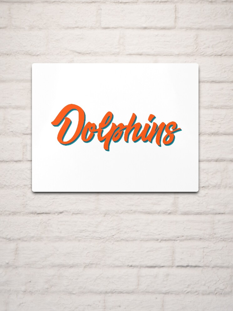 Miami Dolphins name Art Board Print for Sale by condog313