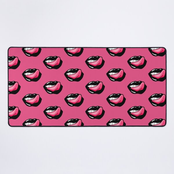 Item preview,  Artistic Abstract Black  Lips with Pink Tongue - by Iskybibblle designed and sold by Iskybibblle.