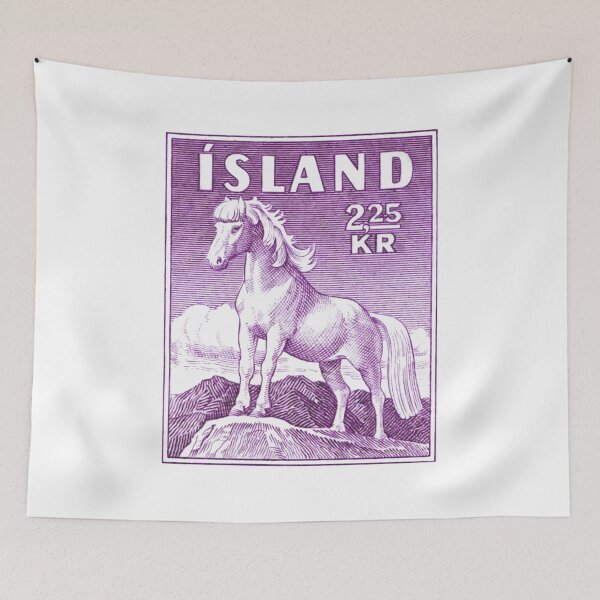 Item preview, 1958 ICELAND Horse Postage Stamp designed and sold by retrographics.