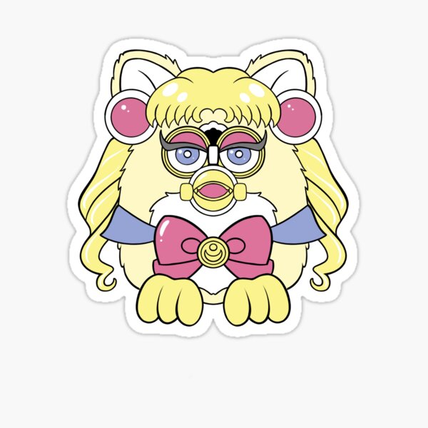 Sailor Moon Kawaii Furby Sticker For Sale By Punkiithing Redbubble