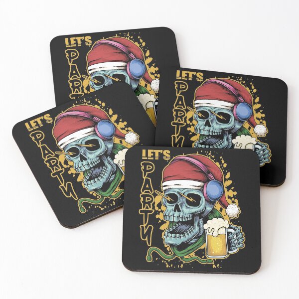 Item preview, Skull Santa Let's Beer Party designed and sold by Qudkin.