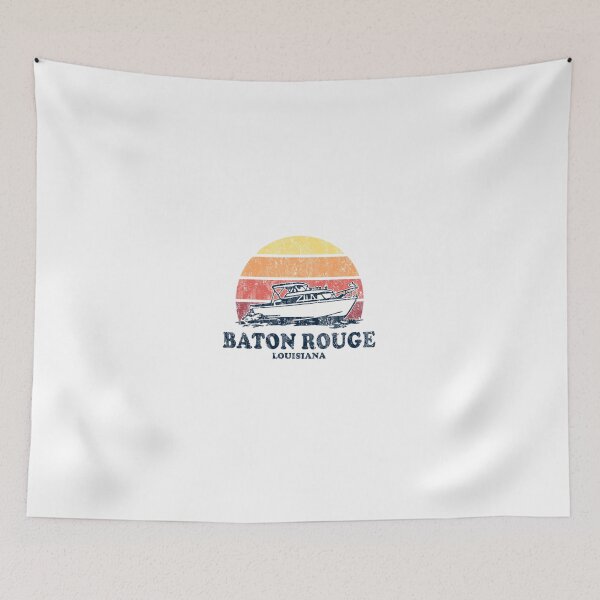 Item preview, Baton Rouge LA Vintage Boating 70s Sudadera con diseño de barco retro designed and sold by LeoNeuner.