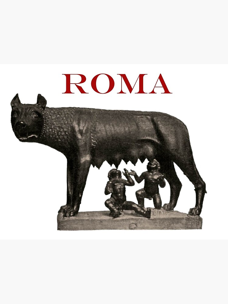 Thumbnail 2 of 2, Greeting Card, Romulus and Remus designed and sold by ItaliaStore.