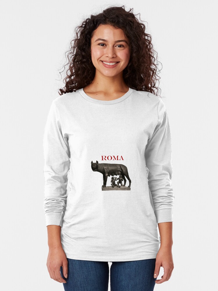 Thumbnail 2 of 5, Long Sleeve T-Shirt, Romulus and Remus designed and sold by ItaliaStore.