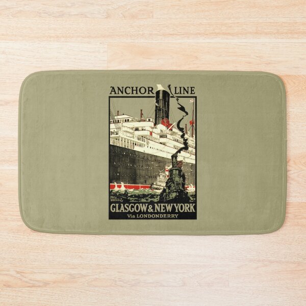 Item preview, VINTAGE OCEAN LINER TRAVEL POSTER designed and sold by Madjack Tees Kiwi SuperStore.