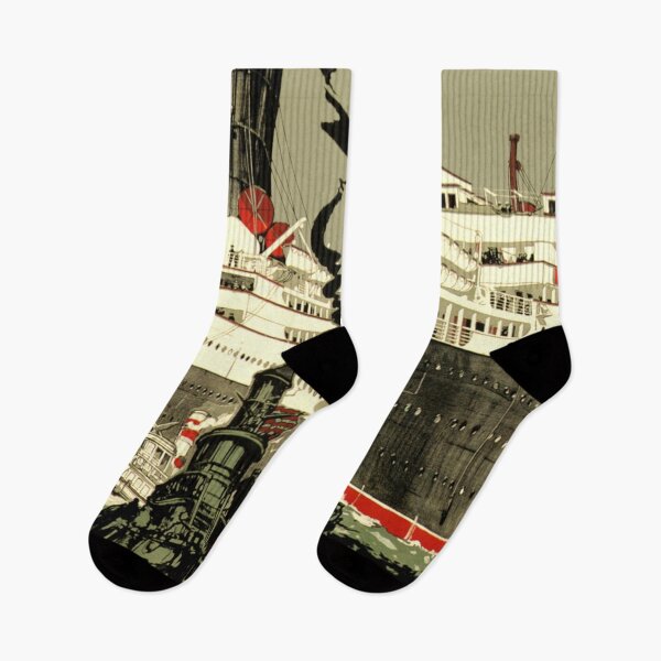 Item preview, VINTAGE OCEAN LINER TRAVEL POSTER designed and sold by Madjack Tees Kiwi SuperStore.