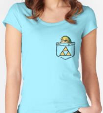 Legend of Zelda - Pocket Link Women's Fitted Scoop T-Shirt