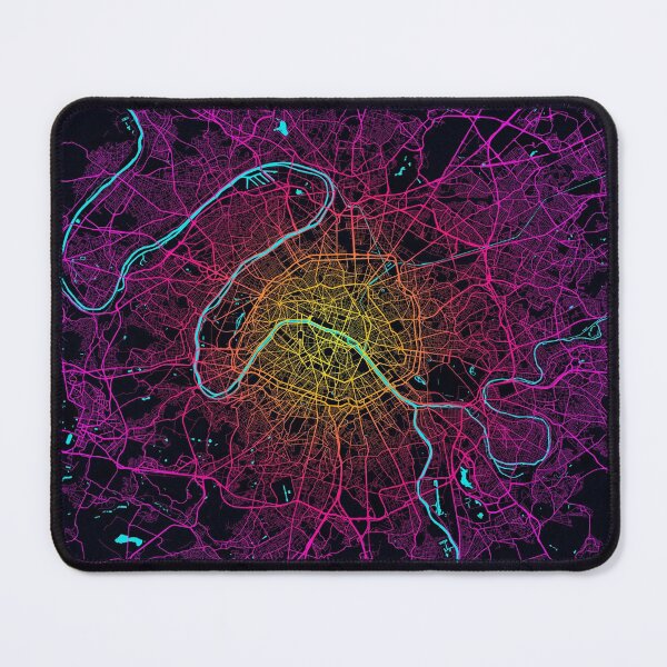 Item preview, Paris City Map of France - Neon designed and sold by deMAP.