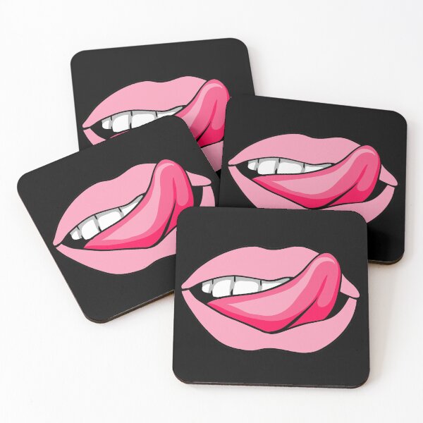 Item preview,  Artistic Abstract Pink Pattern Lips with Pink Tongue - by Iskybibblle designed and sold by Iskybibblle.