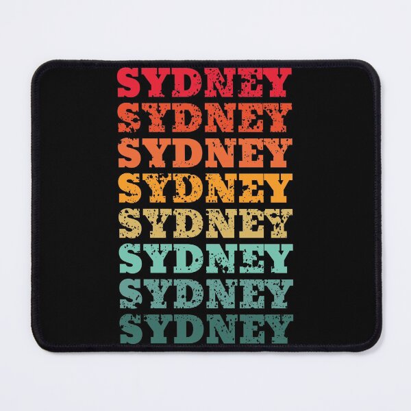 Item preview, Sydney - repeated retro vintage sunset colors with a distressed design effect designed and sold by Rhu Creations.