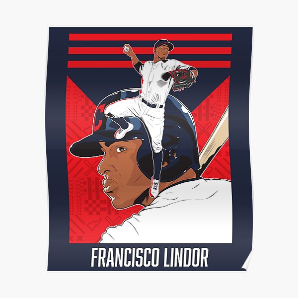 MLB Cleveland Indians - Francisco Lindor 17 14.72 x 22.37 Poster, by  Trends International 