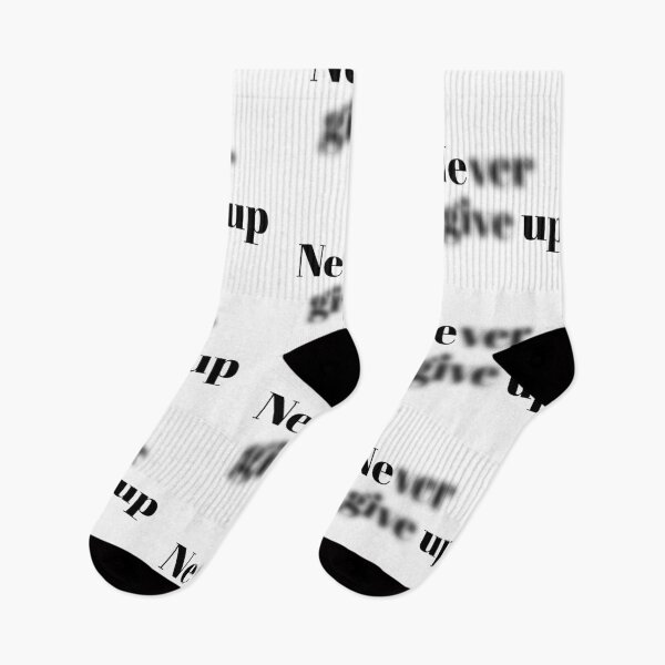 Item preview, Never give up  designed and sold by attracdionz.