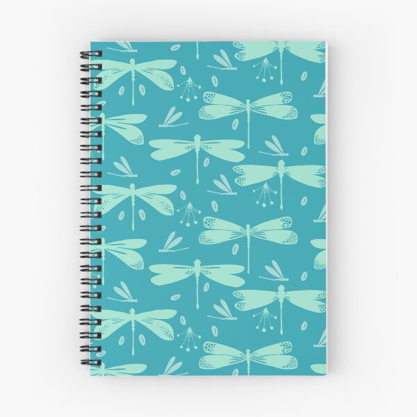 Item preview, Teal Vintage Dragonfly Pattern designed and sold by 22tenDesign.