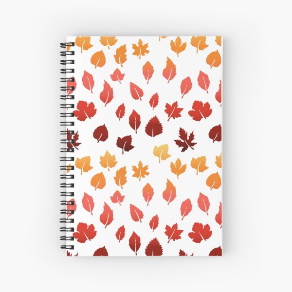 Item preview, Fall Leaves Gradient Autumn Oak White designed and sold by QuidnuncDesigns.