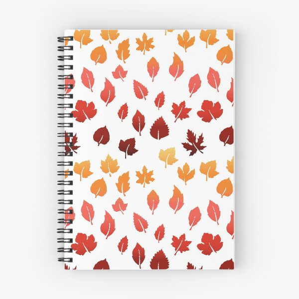 Item preview, Fall Leaves Gradient Autumn Oak White designed and sold by QuidnuncDesigns.