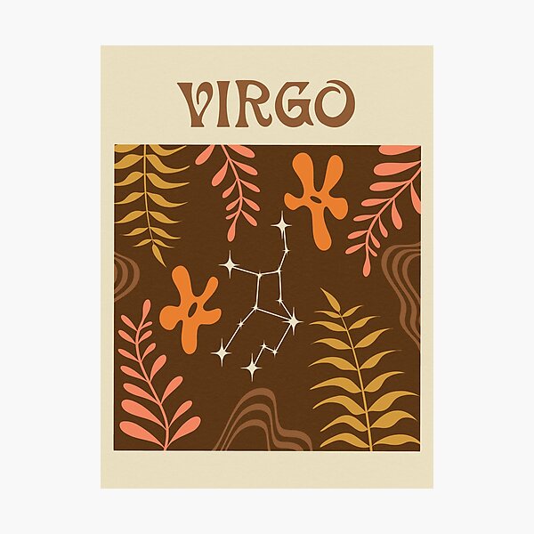 Abstract Virgo Zodiac  Photographic Print