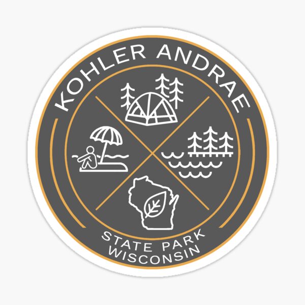Item preview, Kohler  Andrae State Park Heraldic Logo designed and sold by VanyaKar.