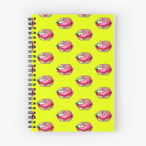 Artikelvorschau, Künstlerische abstrakte Farbspritzer-Muster-Lippen mit rosa Zunge - von Iskybibblle entworfen und verkauft von Iskybibblle.