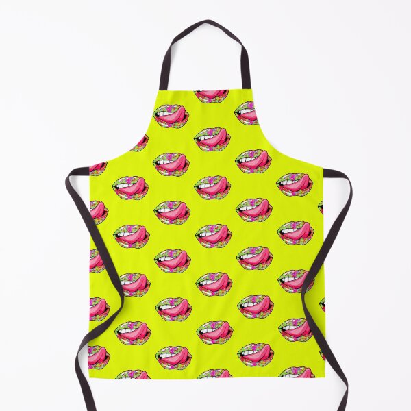 Item preview, Artistic Abstract Paint Splatter Pattern Lips with Pink Tongue - by Iskybibblle designed and sold by Iskybibblle.