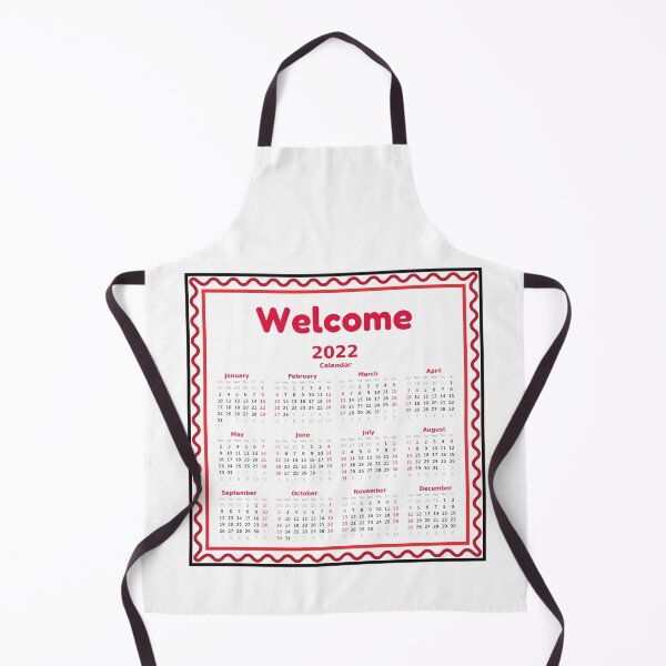 Item preview, WELCOME 2022 Calendar, Happy New Year, Bye 2021 designed and sold by Sun Sand & Sea Art.