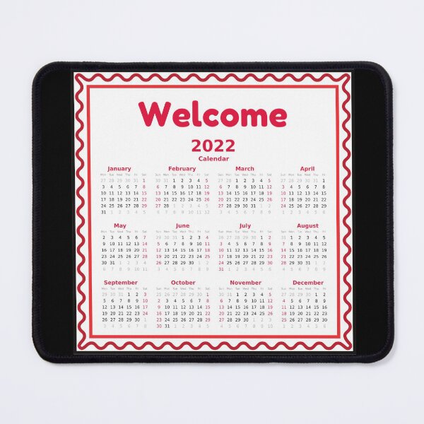 Item preview, WELCOME 2022 Calendar, Happy New Year, Bye 2021 designed and sold by Sun Sand & Sea Art.