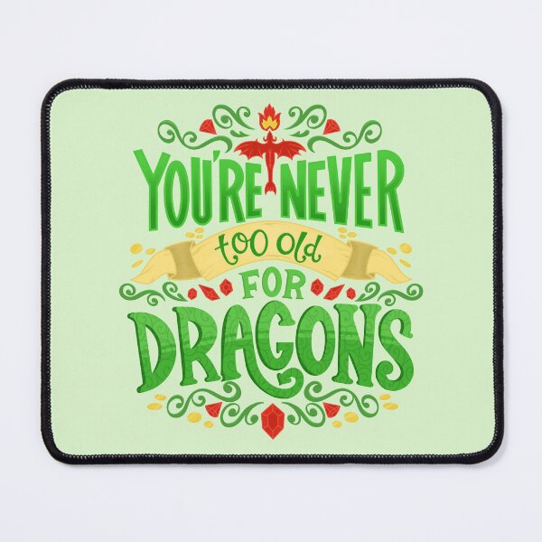 Item preview, Never Too Old For Dragons Lettering designed and sold by Kit Cronk.