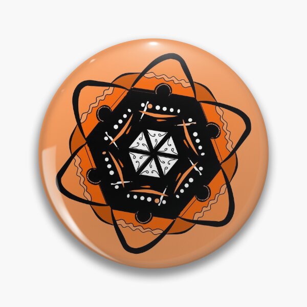Item preview, Orange Star Mandala designed and sold by Artbysaeme.