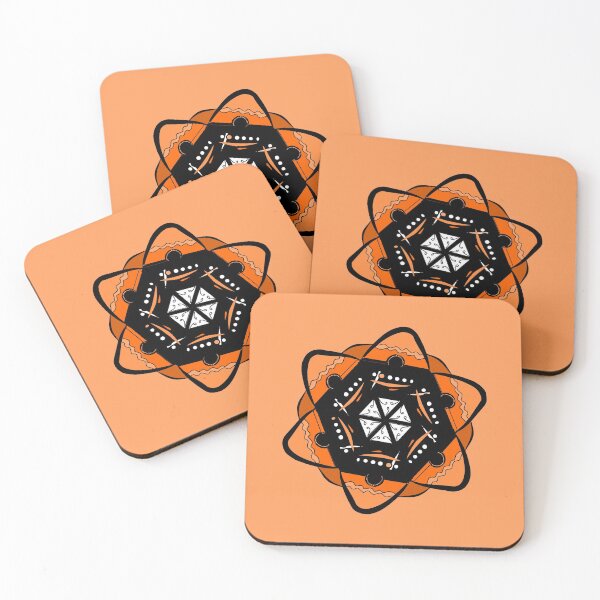 Item preview, Orange Star Mandala designed and sold by Artbysaeme.