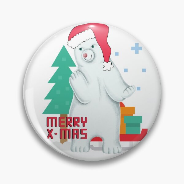 Item preview, Merry Xmas Winter polar bear designed and sold by BeeMeCreative.