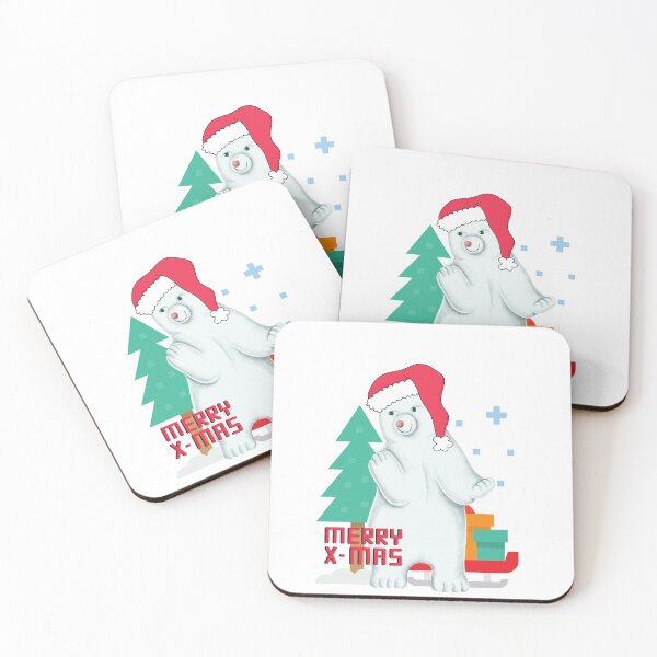 Item preview, Merry Xmas Winter polar bear designed and sold by BeeMeCreative.