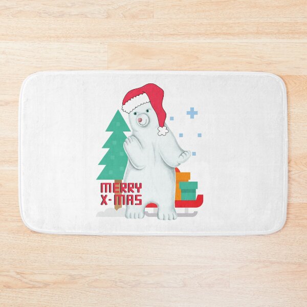 Item preview, Merry Xmas Winter polar bear designed and sold by BeeMeCreative.