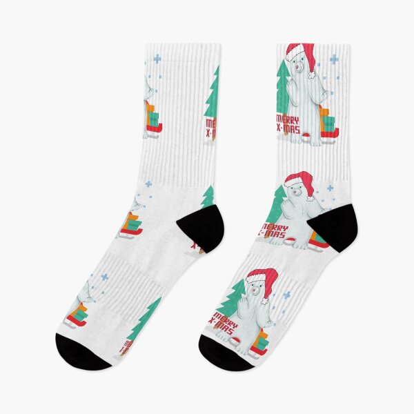 Item preview, Merry Xmas Winter polar bear designed and sold by BeeMeCreative.