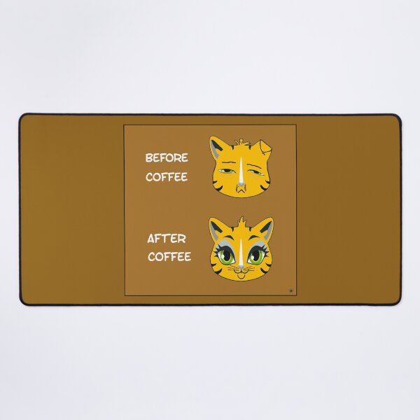 Item preview, Before Coffee Cat - After Coffee Cat designed and sold by janraydesigns.