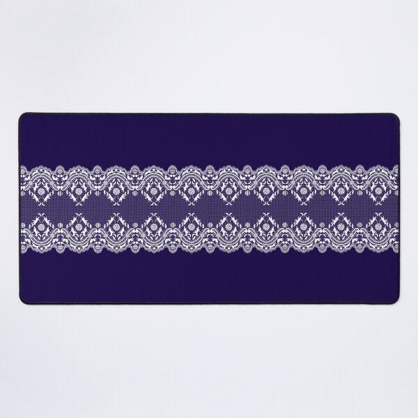 Item preview, Beautiful fine lace with cats playing with feathers and balls of wool with a royal purple background designed and sold by SueKnox.