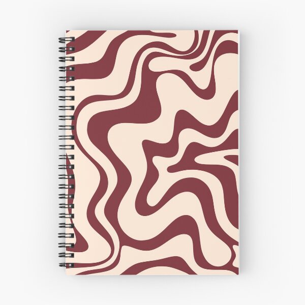 Item preview, Retro Liquid Swirl Abstract Pattern in Cinnamon Cocoa and Cream  designed and sold by kierkegaard.