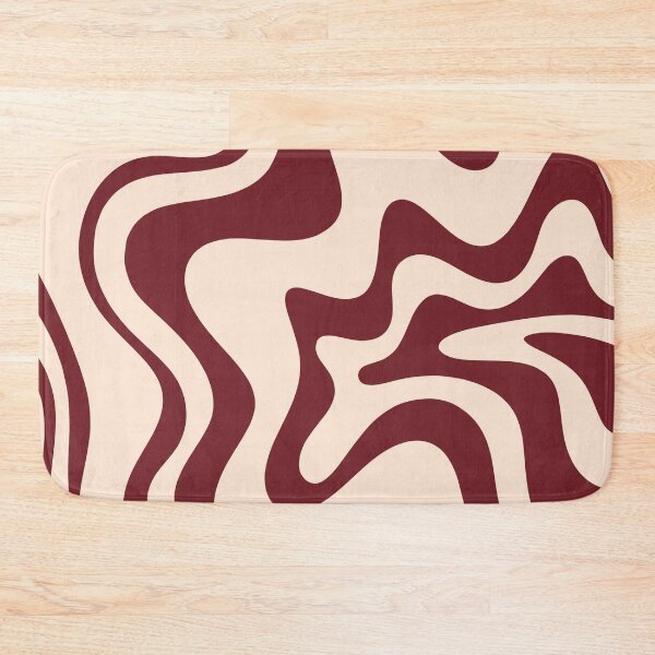 Artikelvorschau, Retro Liquid Swirl Abstraktes Muster in Zimt-Kakao und Sahne entworfen und verkauft von kierkegaard.