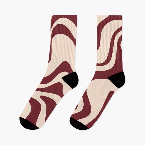 Item preview, Patrón abstracto retro remolino líquido en canela, cacao y crema designed and sold by kierkegaard.
