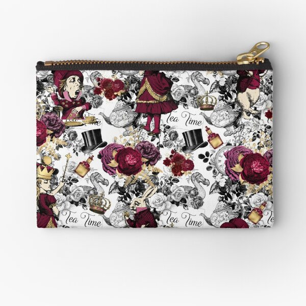 Alice in Wonderland Pouch, Zipper Makeup Pouch