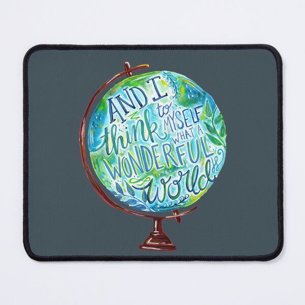 Item preview, Vintage Globe Wanderlust Typography - Wonderful World designed and sold by Kit Cronk.